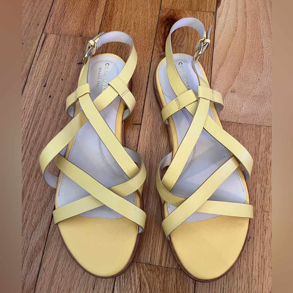 Cole Haan Yellow Strappy Sandals